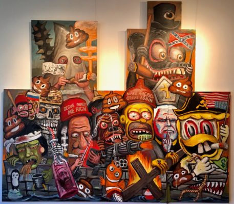 Jay Schmidt work at Aunt Dofe's gallery
